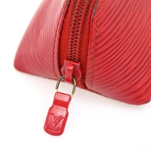 LOUIS VUITTON LV Trousse Crayons Pen Case Epi Leather Red France - Picture 12 of 13